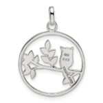 Sterling Silver Owl Pendant - Image 4