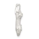 Sterling Silver Satin & Polished D/C Alligator Chain Slide - Image 2