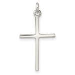 Sterling Silver Polished Cross Pendant