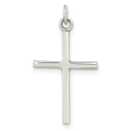 Sterling Silver Polished Cross Pendant