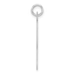 Large Sterling Silver Rhodium-plated Fancy Script Letter L Initial Charm - Image 2