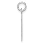 Large Sterling Silver Rhodium-plated Block Letter B Initial Charm - Image 2