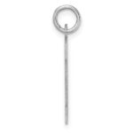 Large Sterling Silver Rhodium-plated Block Letter D Initial Charm - Image 2