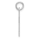 Large Sterling Silver Rhodium-plated Block Letter X Initial Charm - Image 2