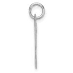 Large Sterling Silver Rhodium-plated Block Letter Y Initial Charm - Image 2