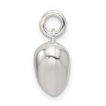 Sterling Silver Polished Puffed Heart Pendant - Image 2