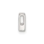 Sterling Silver E-coated Letter R Slide Charm - Image 2