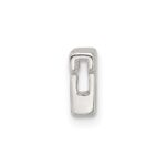 Sterling Silver E-coated Letter T Slide Charm - Image 2