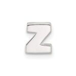 Sterling Silver E-coated Letter Z Slide Charm