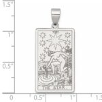 Sterling Silver The Star Tarot Card Pendant - Image 4