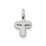 Sterling Silver Polished and Antiqued Fancy Charm - Image 3