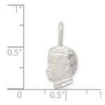 Sterling Silver Boy Head Charm - Image 3