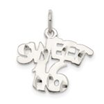 Sterling Silver Sweet 16 Charm