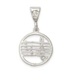 Sterling Silver Music Staff Charm - Image 3