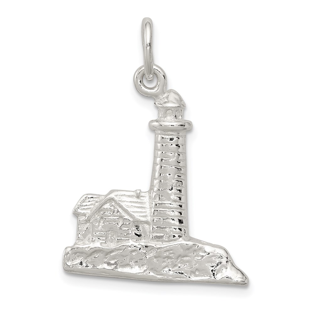 QC1666.jpg Sterling Silver Lighthouse Charm - Image 1