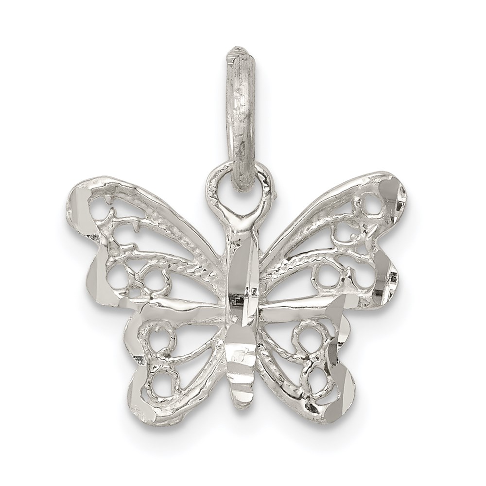 QC1696.jpg Sterling Silver Butterfly Charm - Image 1