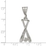 Sterling Silver Two Bats & a Ball Charm - Image 3