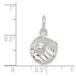 Sterling Silver Baseball Glove Charm - Image 3