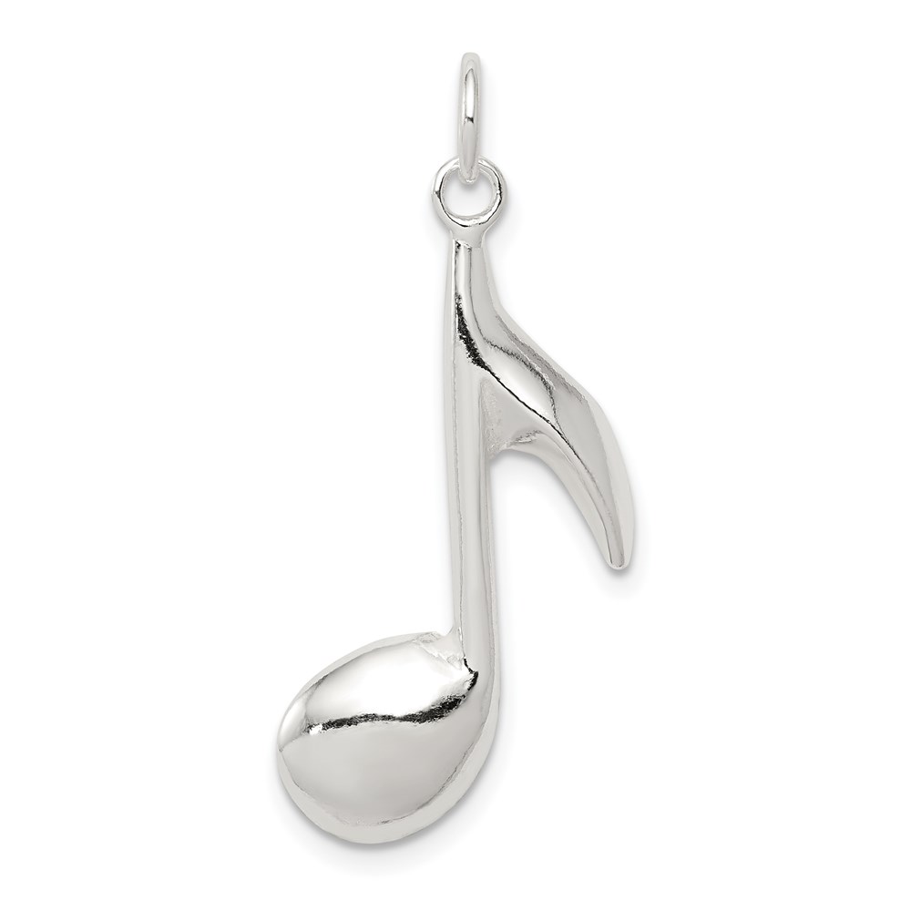 QC186.jpg Sterling Silver Music Note Charm - Image 1