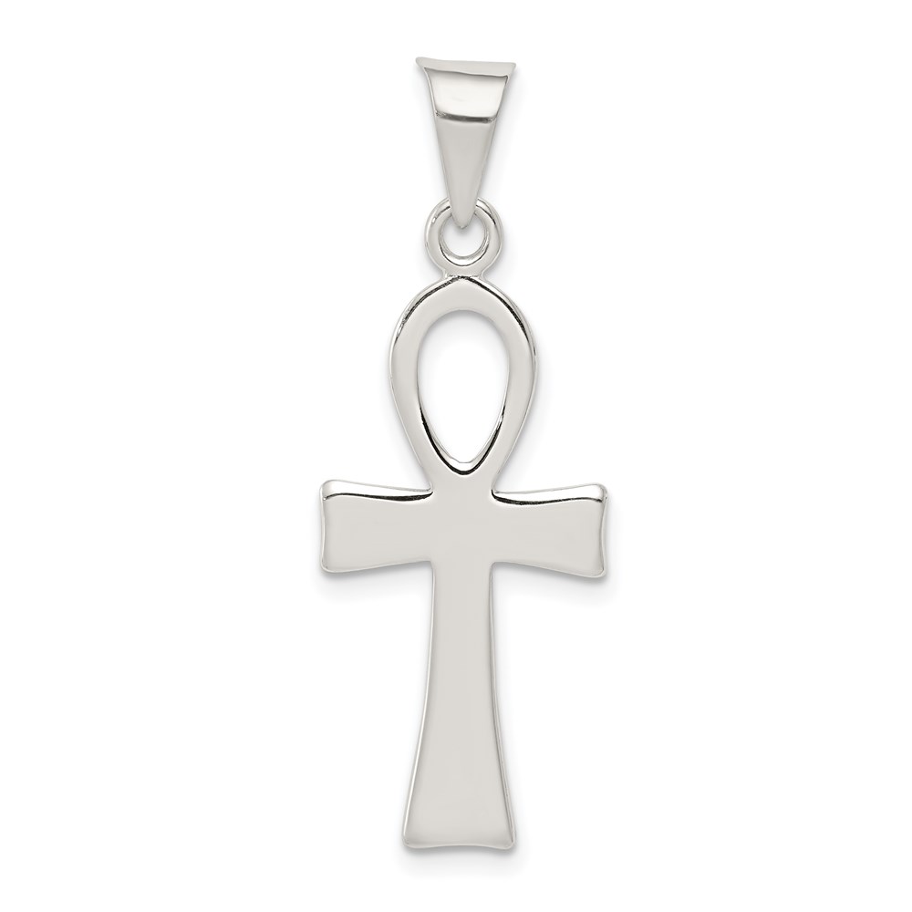 QC1911.jpg Sterling Silver Ankh Cross Pendant - Image 1