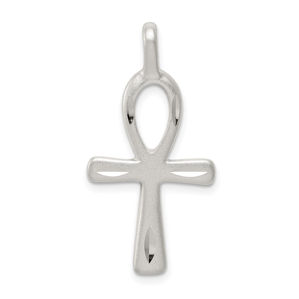 QC1912.jpg Sterling Silver Ankh Cross Pendant - Image 1