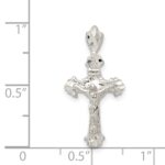 Sterling Silver INRI Crucifix Pendant - Image 3