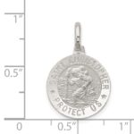 Sterling Silver St. Christopher Medal - Image 3