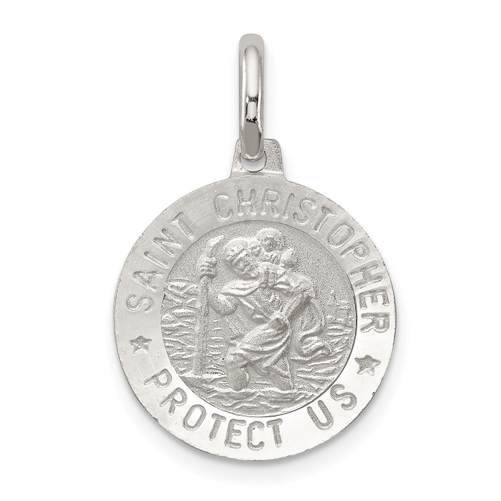QC1981.jpg Sterling Silver St. Christopher Medal - Image 1