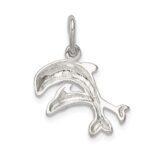 Sterling Silver Dolphins Charm - Image 4