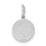Sterling Silver Rhodium-plated Holy Communion Disc Charm - Image 4