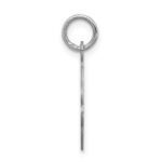 Sterling Silver Rhodium-plated Jesus Loves Me Disc Charm - Image 2