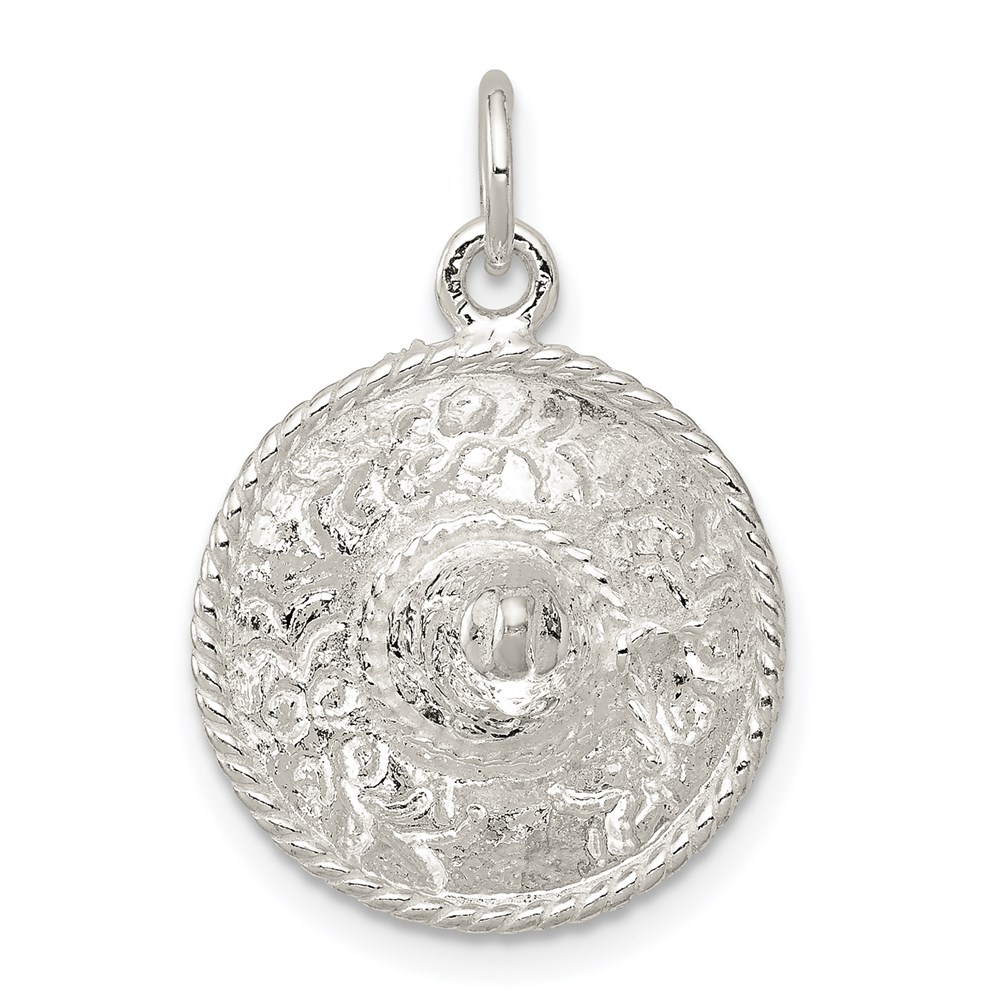 QC242.jpg Sterling Silver Sombrero Charm - Image 1