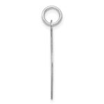 Sterling Silver Rhodium-plated Happy Graduation Disc Charm - Image 2