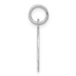 Sterling Silver Rhodium-plated Sweet Sixteen Disc Charm - Image 2