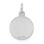 Sterling Silver Rhodium-plated Sweet Sixteen Disc Charm - Image 3