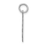 Sterling Silver Rhodium-plated Sweet Sixteen Disc Charm - Image 2