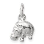 Sterling Silver Hippo Charm