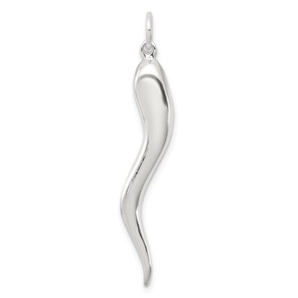 Sterling Silver Italian Horn Pendant