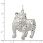 Sterling Silver Bull Dog Charm - Image 3