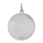 Sterling Silver Rhodium-plated Beagle Disc Charm - Image 4