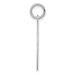 Sterling Silver Rhodium-plated Boston Terrier Disc Charm - Image 2