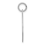 Sterling Silver Rhodium-plated Chihuahua Disc Charm - Image 2