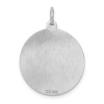 Sterling Silver Rhodium-plated Chihuahua Disc Charm - Image 4