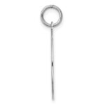 Sterling Silver Rhodium-plated Pug Disc Charm - Image 2