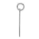 Sterling Silver Rhodium-plated Shetland Sheepdog Disc Charm - Image 2