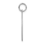 Sterling Silver Rhodium-plated Welsh Corgi Disc Charm - Image 2