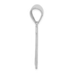 Sterling Silver Rhodium-plated Letter N Initial Pendant - Image 2