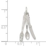 Sterling Silver Knife, Fork & Spoon Charm - Image 3