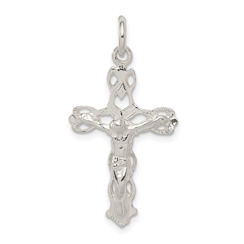 QC2904.jpg Sterling Silver Crucifix Charm - Image 1