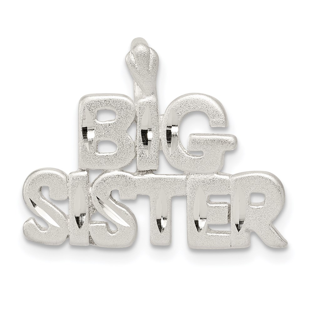 QC3078.jpg Sterling Silver Big Sister Charm - Image 1